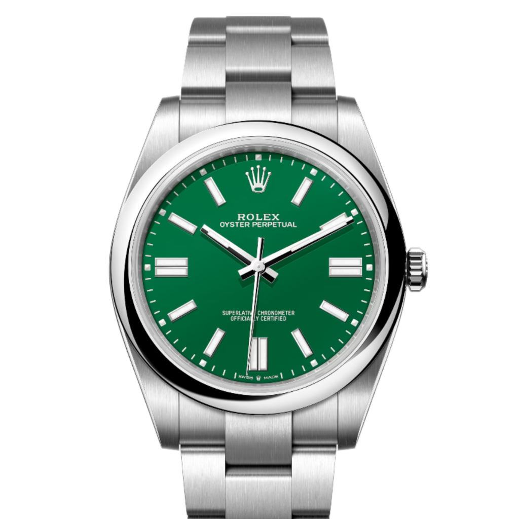 ロレックス  124300 オイスターパーペチュアル41 SS グリーン
