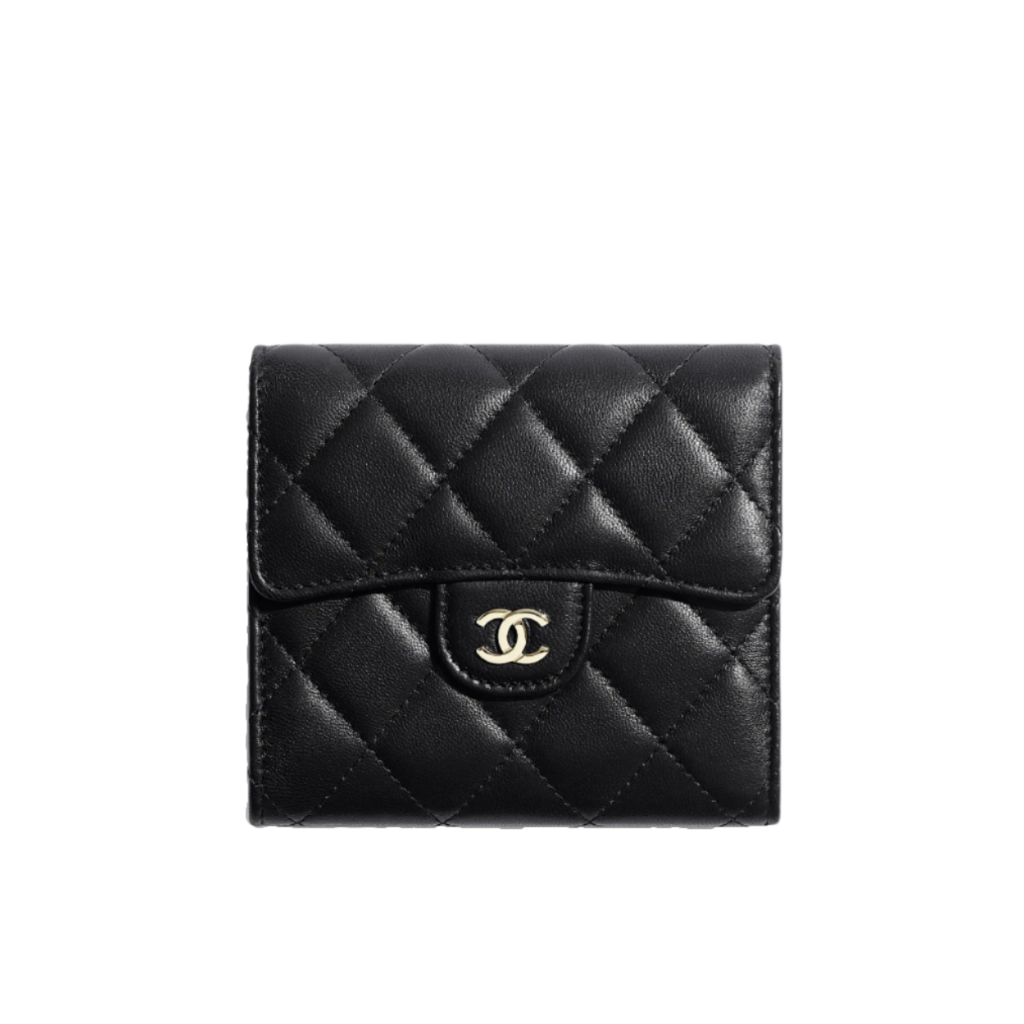 シャネル  AP0231 マトラッセ スモール フラップ ウォレット ラムスキン