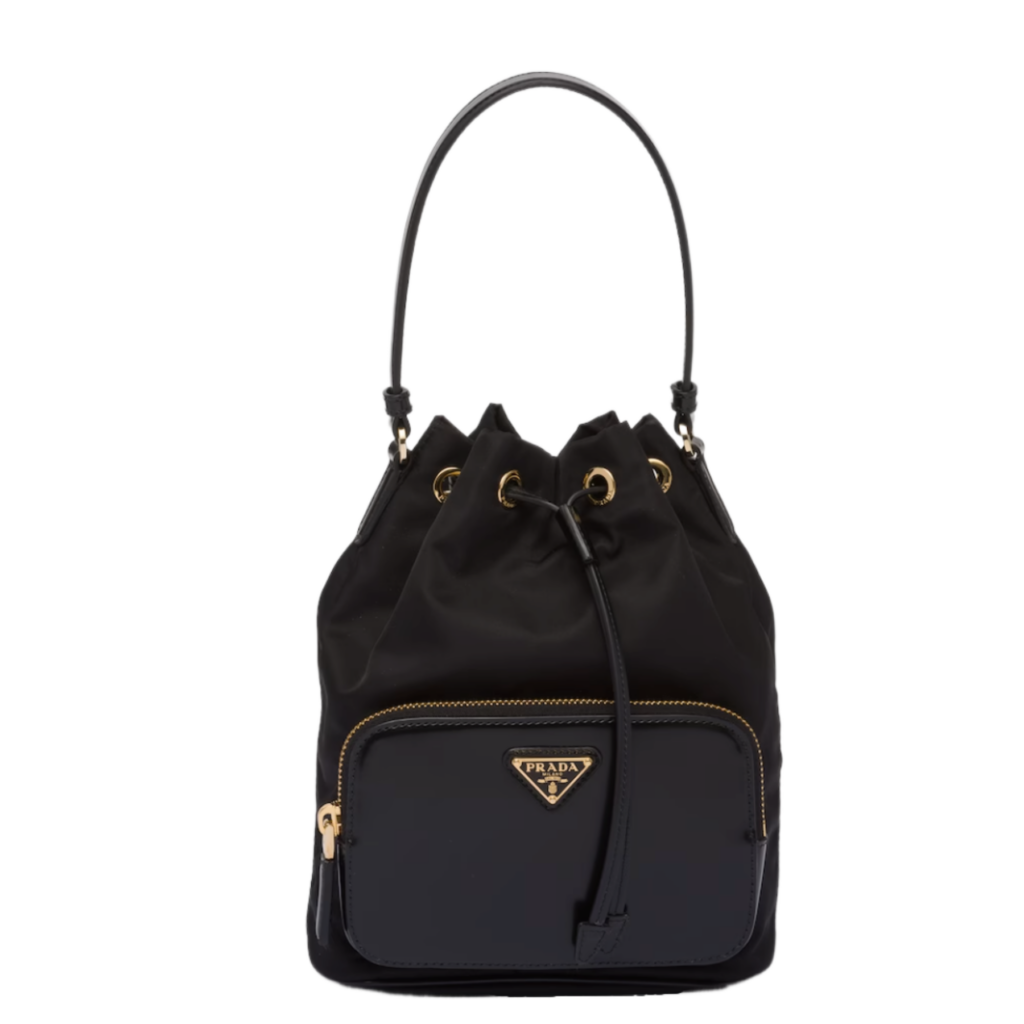 プラダ  1BH038 Nylon xブラッシュドレザー バッグ