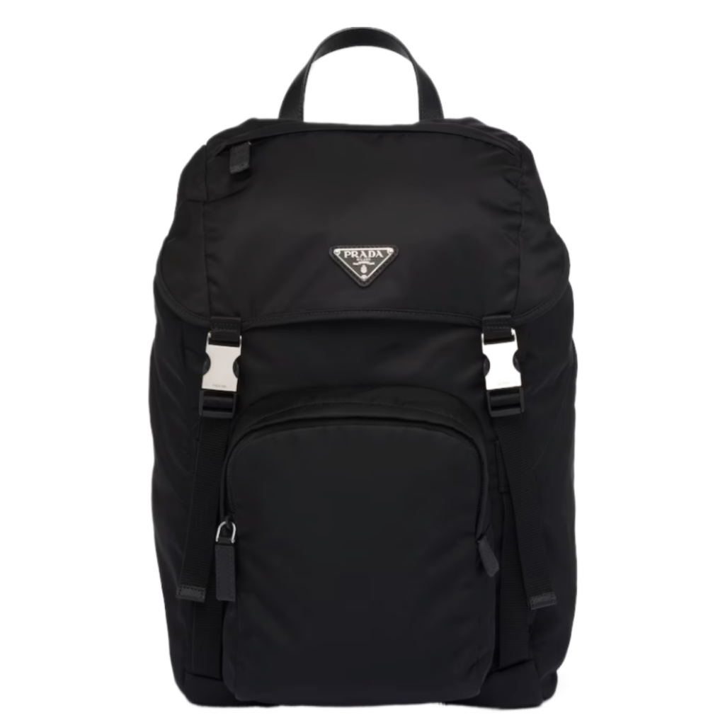 プラダ  2VZ135 Re-Nylon xサフィアーノレザー バックパック