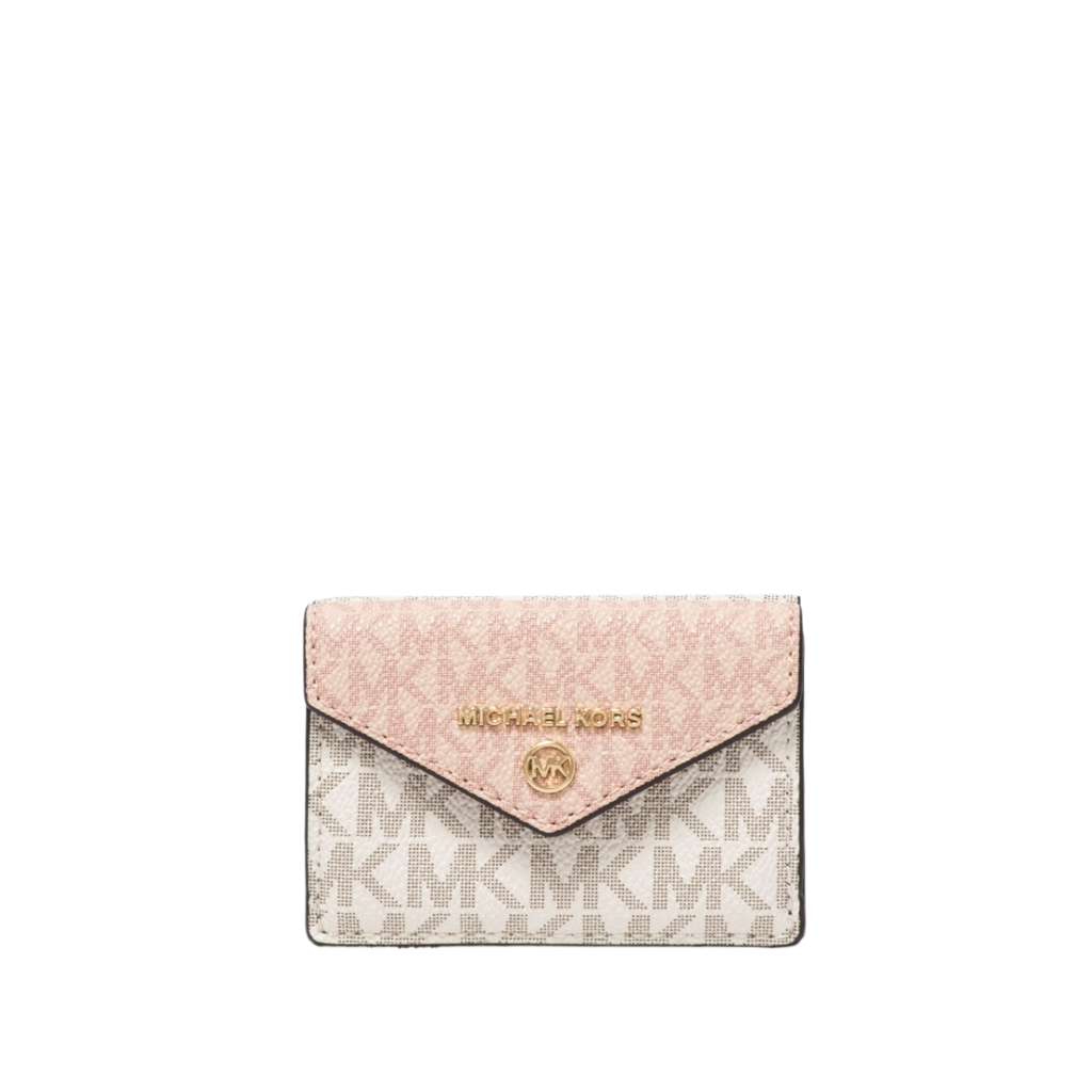 マイケルコース JET SET CHARM トライフォールド フラップ ウォレット スモール MKシグネチャー