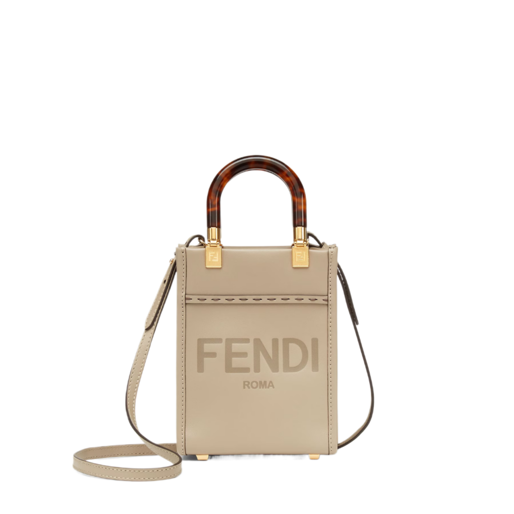 フェンディ 8BS051ABVLF0E65 サンシャイン ショッパー ミニ レザー バッグ スモール